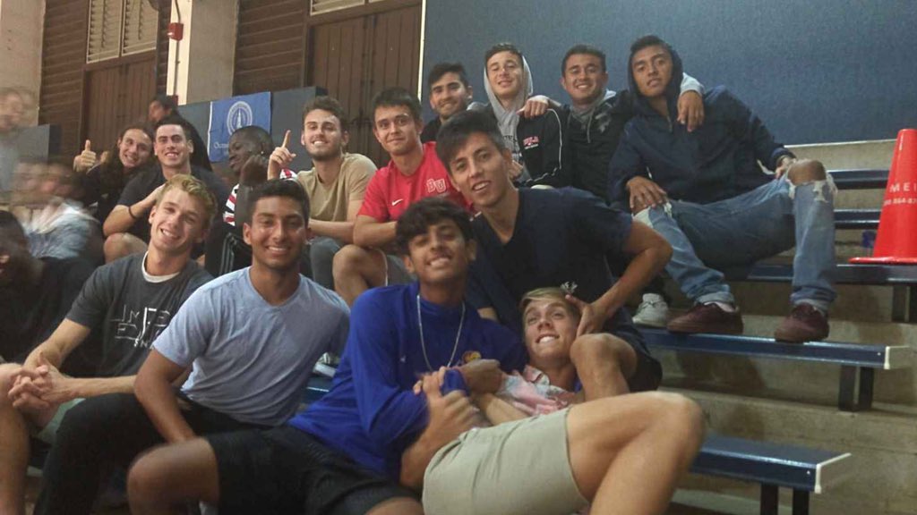 BiolaAthletics's tweet photo. Big shoutout to the BUMS and #BiolaWS for coming out to support tonight. ❤️ https://t.co/NssvmaLzRv