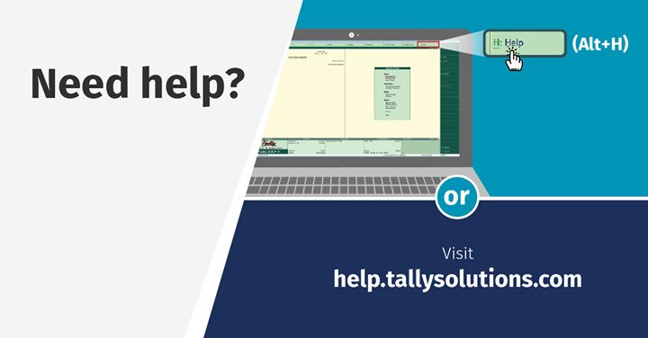 tallysolutions's tweet photo. Need help? Use Alt+H in Tally or visit https://t.co/venQghOANZ to get instant help.
#TallyHelp https://t.co/EE4ZyTnbw5