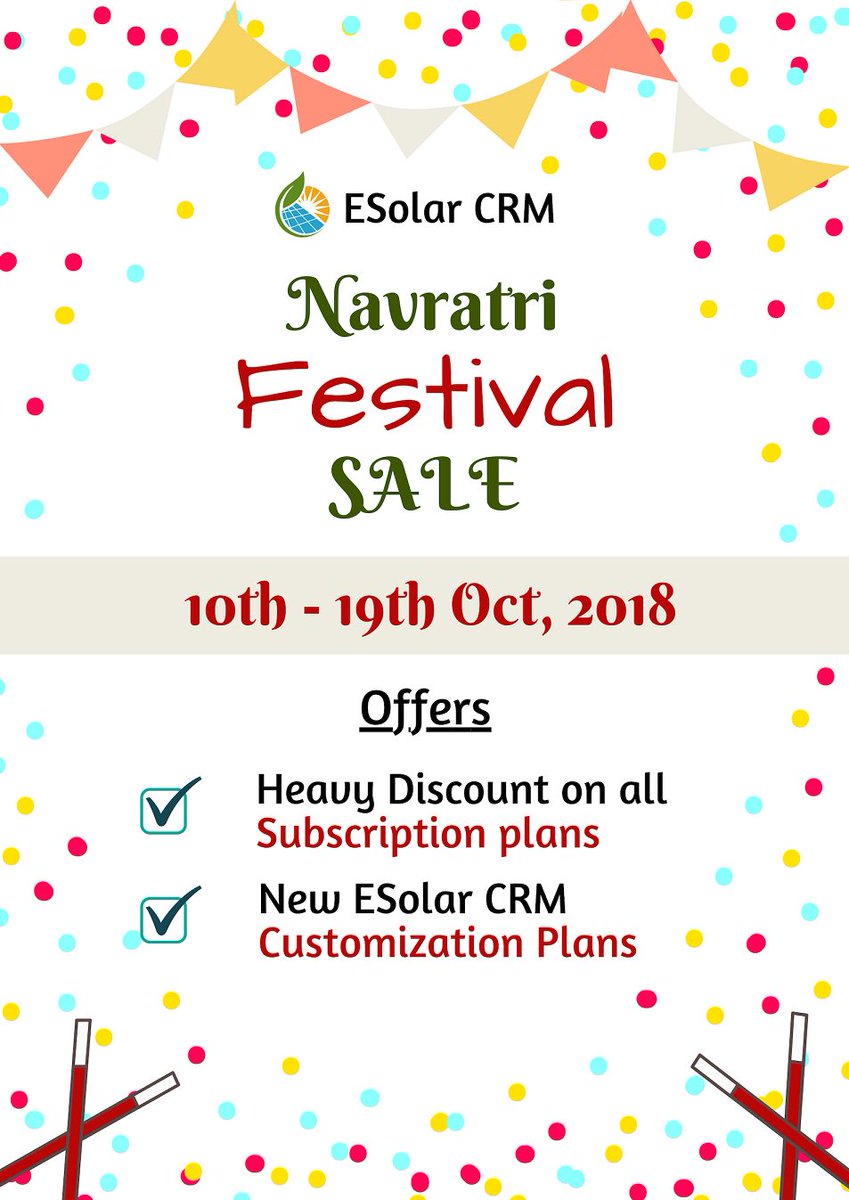 esolarcrm's tweet photo. This #Navratri, take your #business to new heights &amp; Success with #ESolar #CRM. https://t.co/ryPC6DErNI https://t.co/3cdY4cuxTP