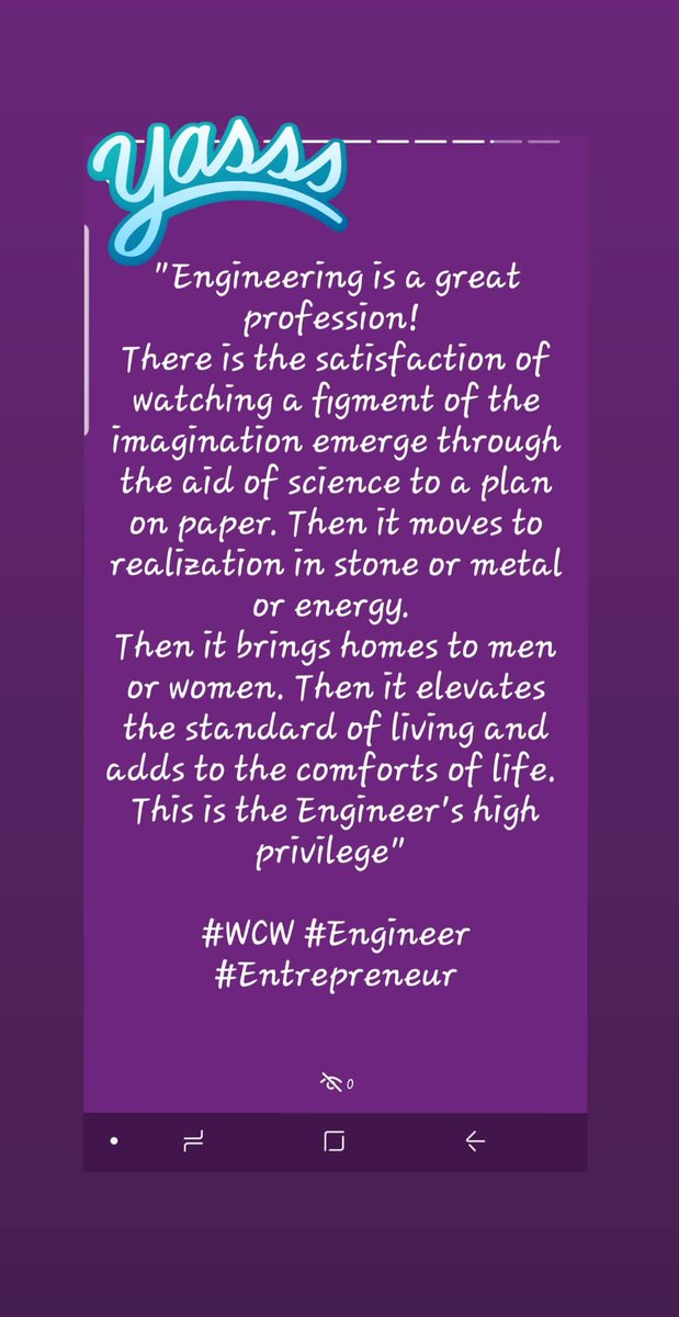 Justblazers_'s tweet photo. #WCW #Engineer #Entrepreneur

Do you love all you do for a living? 

It is essential you do so go after all your dreams for impossible is nothing ! 

'nough said.

@Justblazers_ https://t.co/GT2NJujG4B