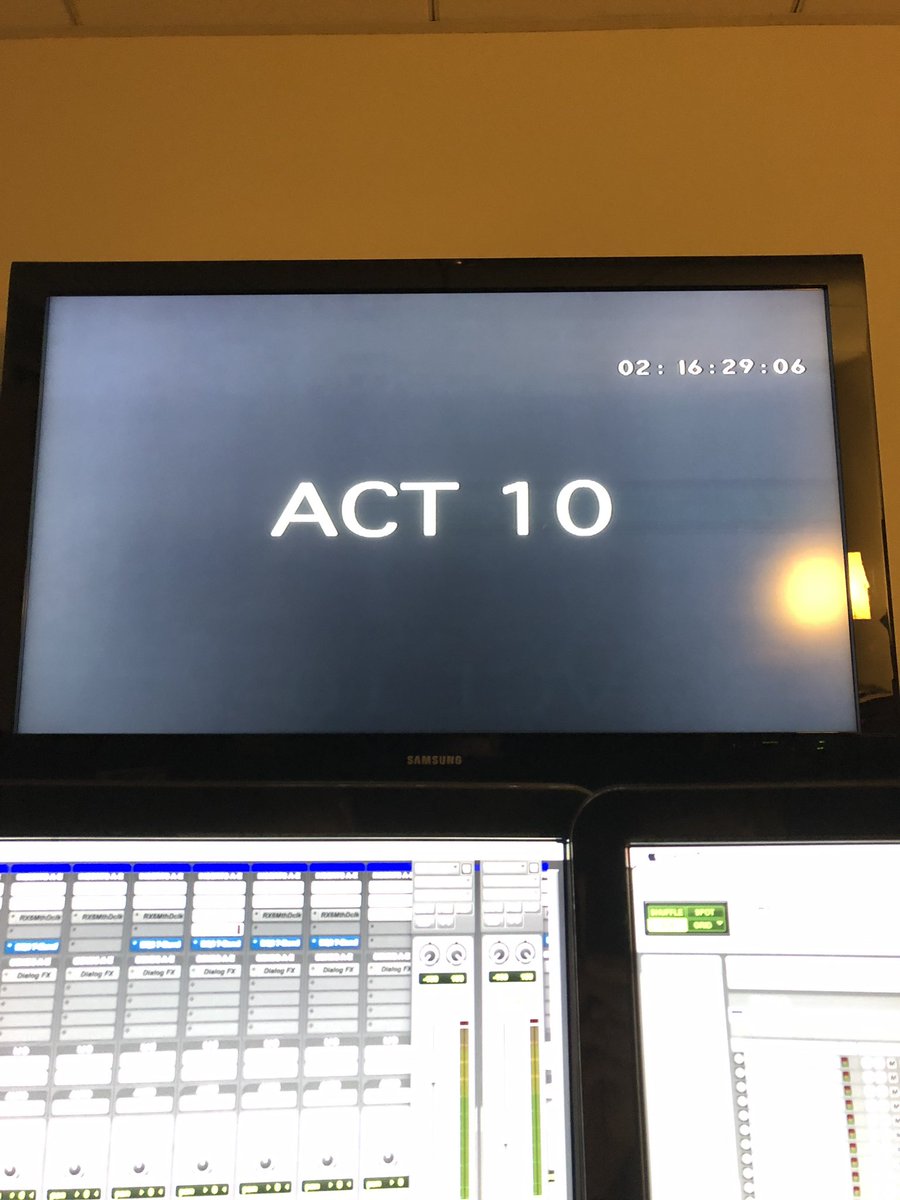 soundbybp's tweet image. Finally. Finale. #audio #postproduction #postaudio