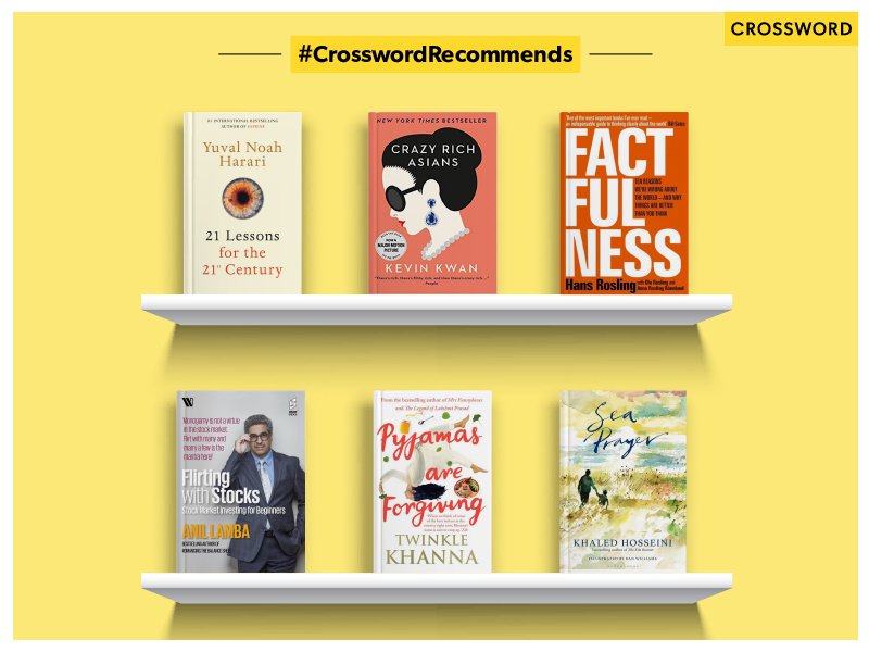 crossword_book's tweet photo. What's the best way to spend your weekday? Choose a book and read it all day! Here are some books that #CrosswordRecommends. https://t.co/Al4aniLMze