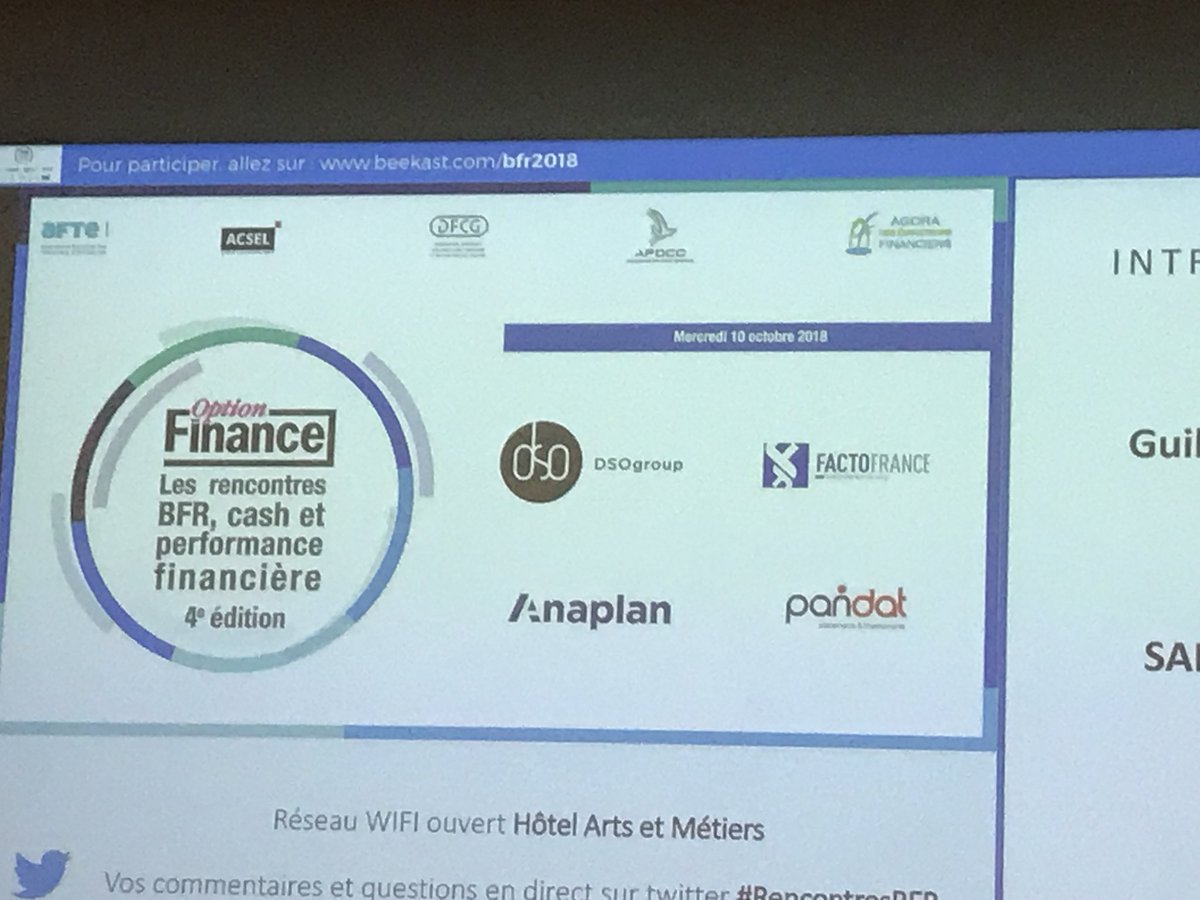Finaxium's tweet image. Début des rencontres #BFR, #cash et #performancefinanciere #RencontresBFR