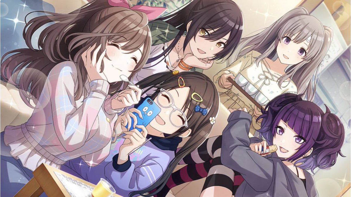 クック On Twitter 同僚であり実の姉の大崎甜花の柱巻き広告と嬉しそうにツーショットで写る妹の大崎甘奈 同僚の月岡恋鐘がお菓子を食べる姿の 写真を満面の笑みで撮るアイドル兼ドルオタの三峯結華 なんだこれ シャニマス