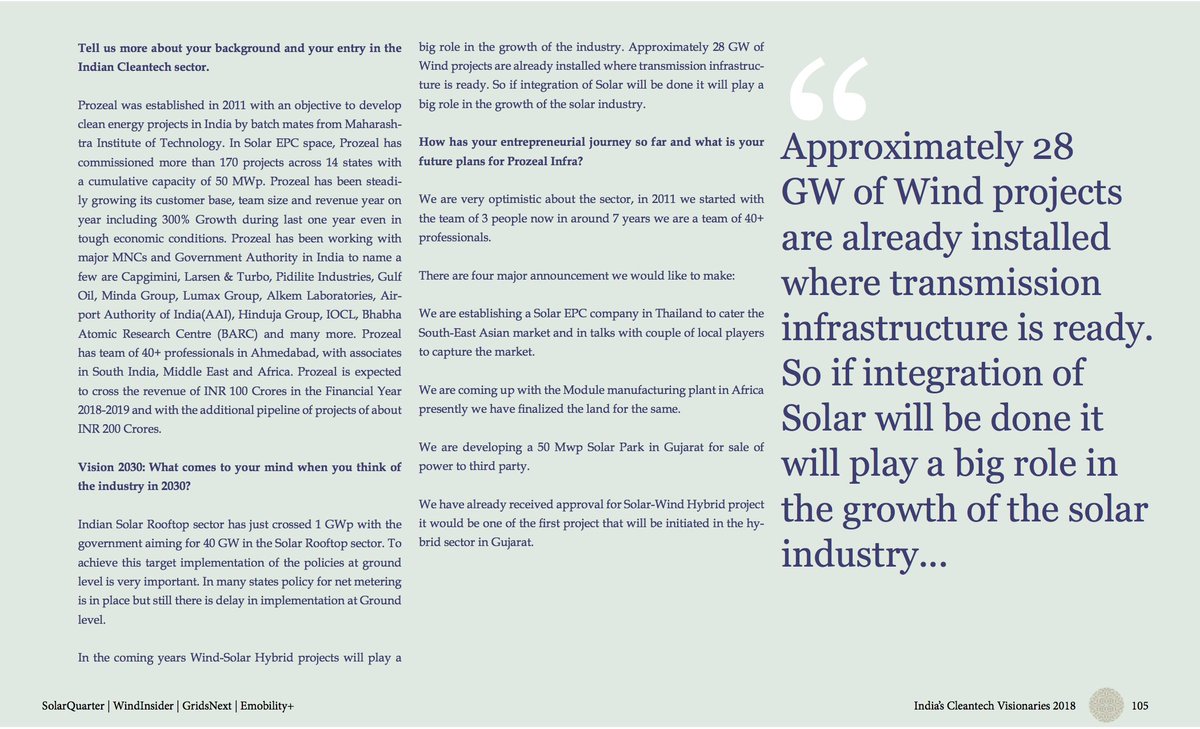 Prozeal's tweet photo. 2018 Edition Coffee Table Book - 'India's Cleantech Visionaries 2018'.
"Leaders that make tomorrow happen." https://t.co/AuyWKbHyK3