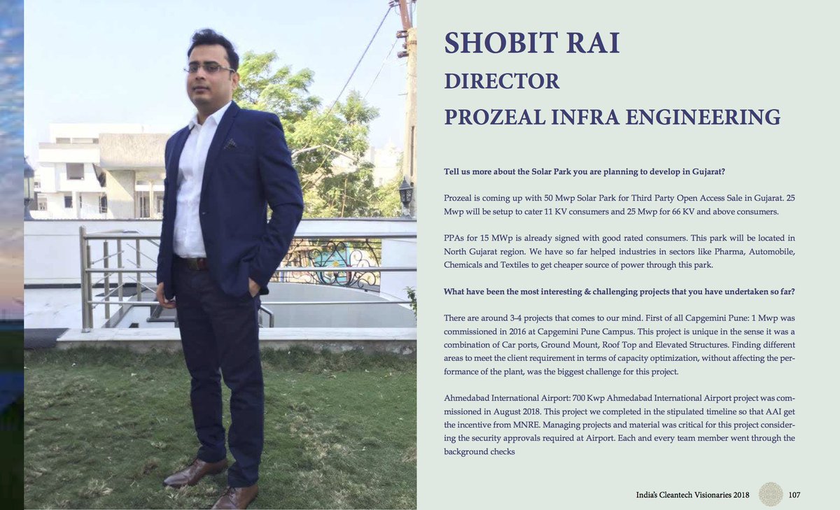 Prozeal's tweet photo. 2018 Edition Coffee Table Book - 'India's Cleantech Visionaries 2018'.
"Leaders that make tomorrow happen." https://t.co/AuyWKbHyK3