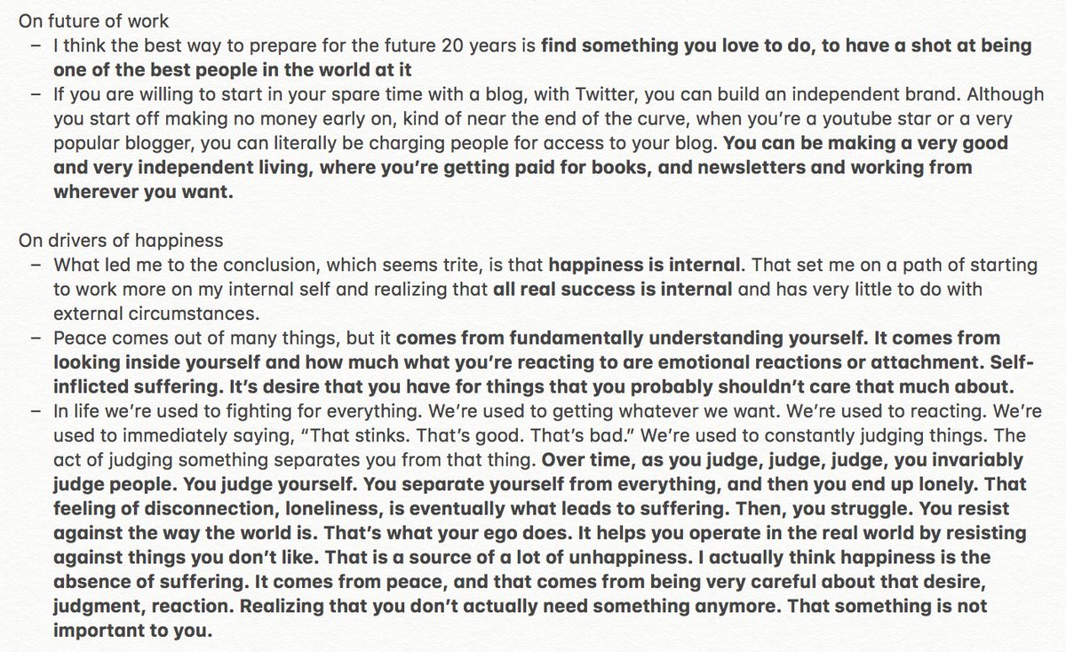 nujabrol's tweet image. The @Naval Q&amp;amp;A on the @tferriss show was an enlightening experience. 

My favs:
- How future of work will look and how to prep
- What drives happiness
- How precious life is and to not take yourself so seriously
- Why to treat your time as a search function

Notes 👇🏽