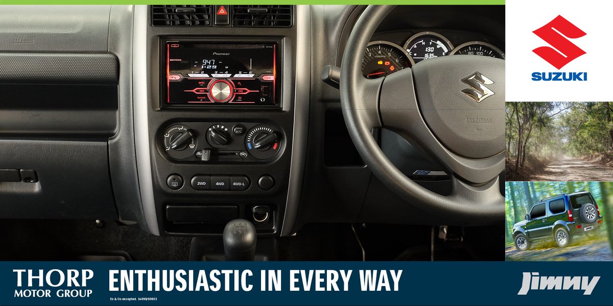 ThorpMotors's tweet photo. Step inside a Suzuki Jimny and be amazed! #Suzuki #Jimny #ThorpMotors #SuzukiSA https://t.co/qvdK8H15QX