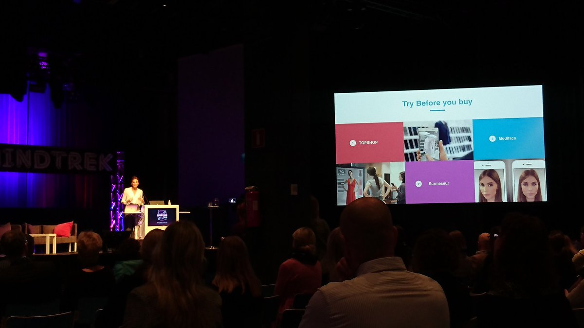 Mindtrek 2018 on käynnistynyt. Ensimmäisessä puheenvuorossa kerrotaan virtuaalitodellisuuden ja lisätyn todellisuuden hyödyntämisestä muotialalla. <a href="/Electric_Runway/">Electric Runway</a> #fashiontech <a href="/Karelia_amk/">Karelia-amk</a> @riverialainen <a href="/pkdigisote/">P-K:n DigiSote-hanke</a> <a href="/KoDahanke/">KoDa</a> <a href="/MindTrek_/">Mindtrek</a>