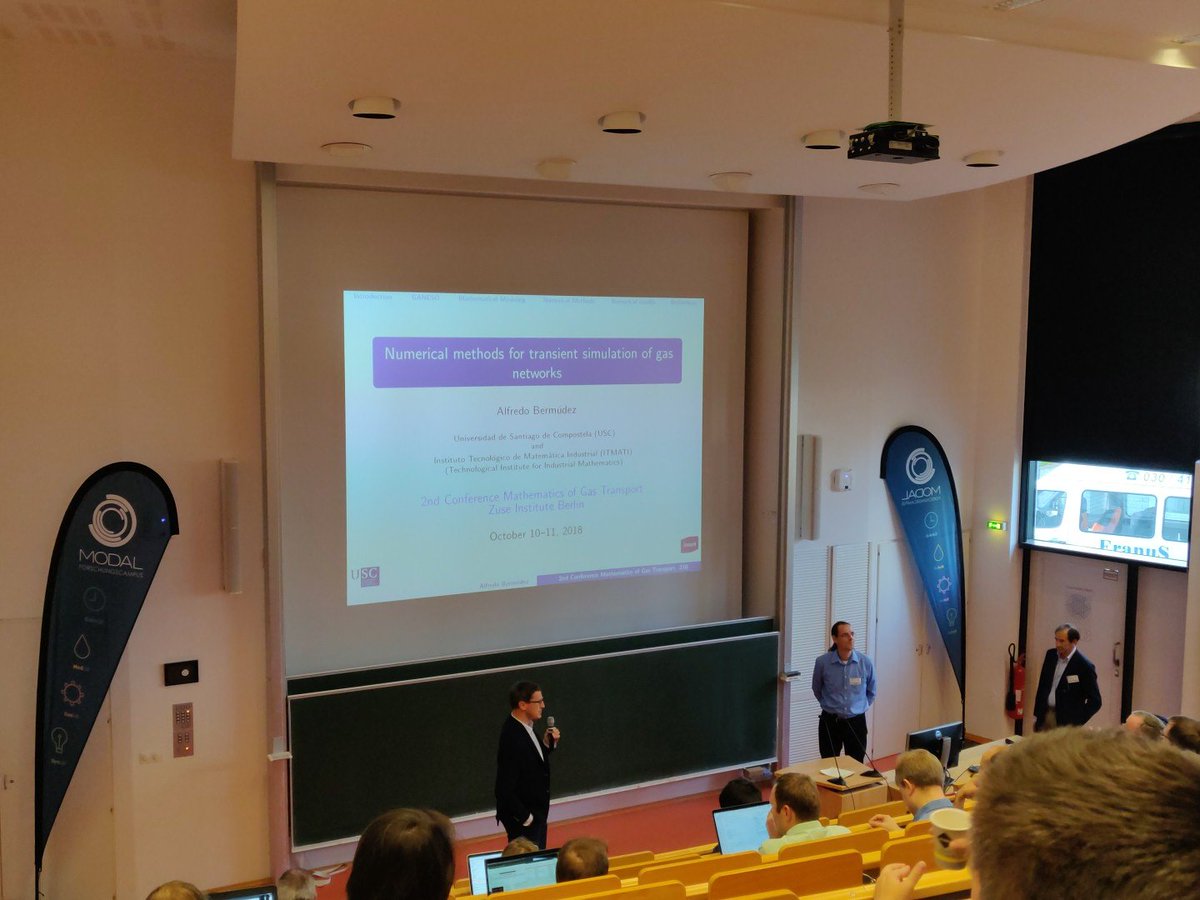 boppmannkai's tweet photo. Alfredo Bermudez about to kick off the 2nd Conference on Mathematics of Gas Transport #mog2! Science Day today followed by an Industry Day tomorrow at @FC_MODAL. #Forschungscampus https://t.co/13NYto3yXo