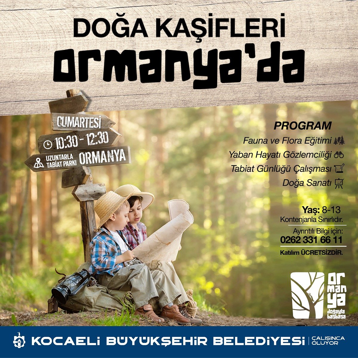 orrmanya's tweet photo. Haydi Kâşifler Ormanya'yı Keşfe 🔎

Hep birlikte doğayı keşfedip, eğlenerek öğrenmeye hazır mıyız? 🍃🐿️

Etkinliğe katılmak ve detaylı bilgi almak için bize ulaşabilirsiniz: 0262 331 66 11 📞 https://t.co/PaKPV392SM