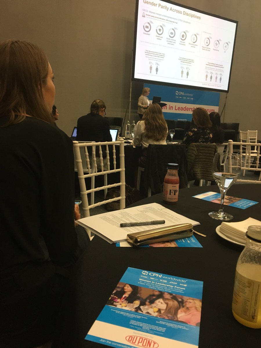 TaraUBM's tweet photo. Angela Strzelecki, Pharma Business Director @DuPont_News is kicking off our #CPhI Women in Leadership Forum this morning with a presentation on driving diversity and inclusion in #pharma. #CPhIWomen https://t.co/CrM1Xpm23o