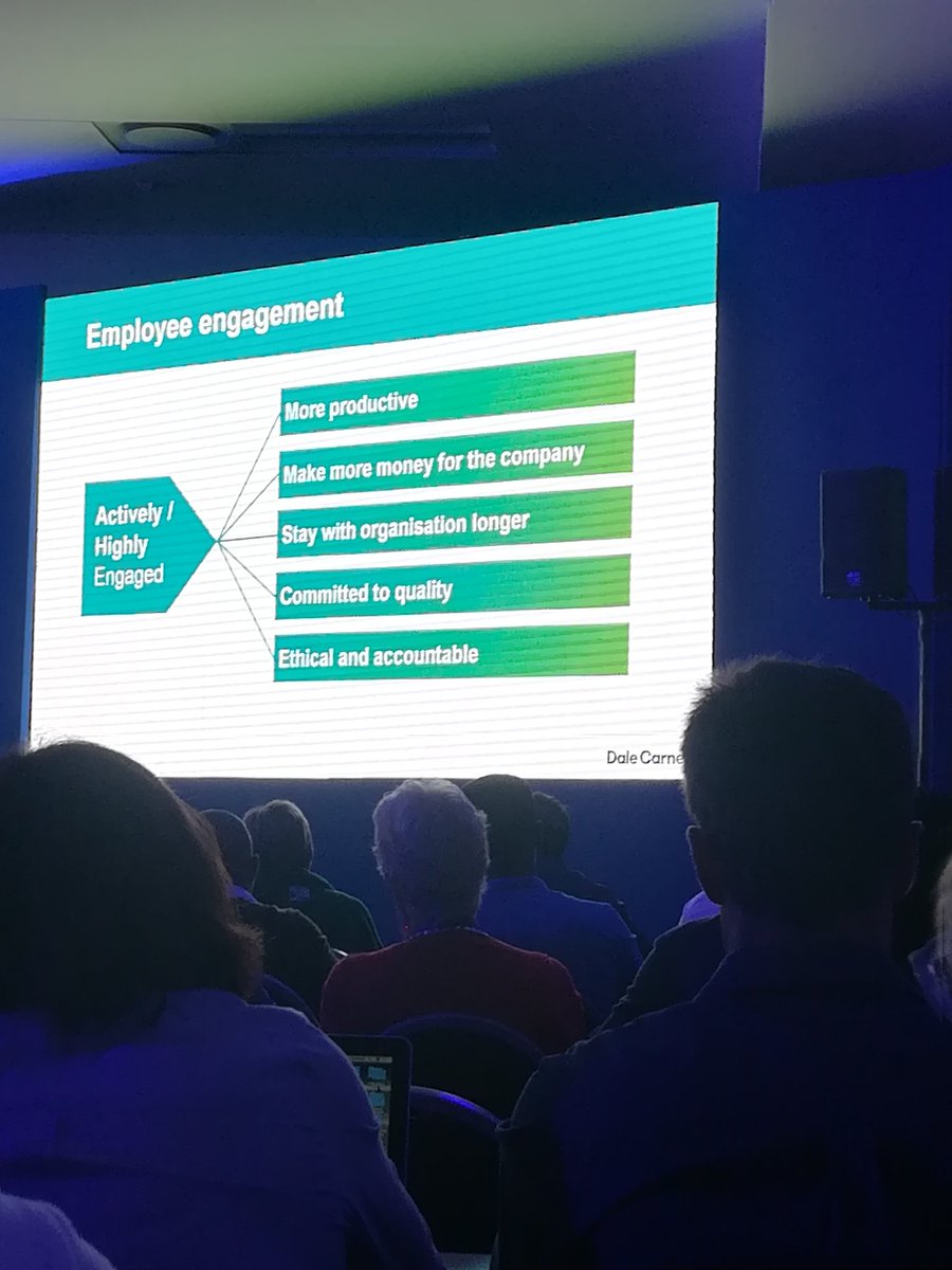MinkyTshabalala's tweet photo. @markdestad discussing the value of employee engagement to build High performance teams #ESS18 #CONQASUMMIT https://t.co/nTXuZ12PFy