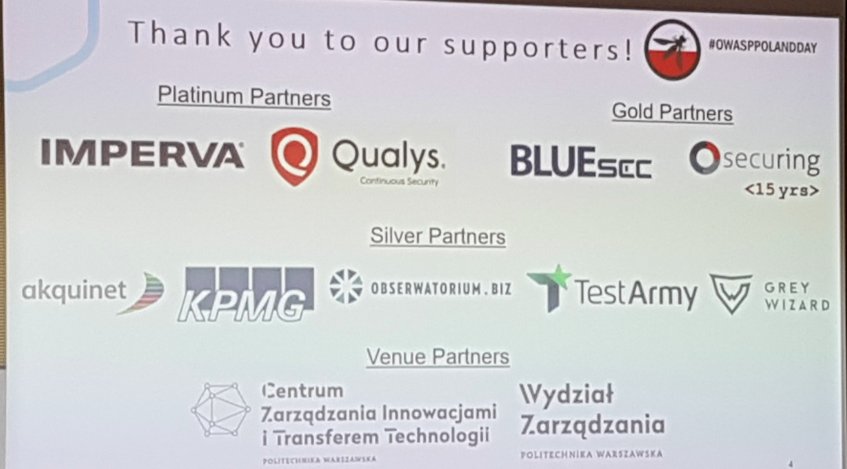 🐝🐝🐝!!! Today is OWASP Poland Day !!! 🐝🐝🐝

We are proudly supporting it as the ONLY Cloud WAF solution. Come and listen to top experts in the field of securing WEB Applications. ✌️Whoop Whoop!!!

#owasppolandday #GreyWizard #GetHackerReady #BeProactive