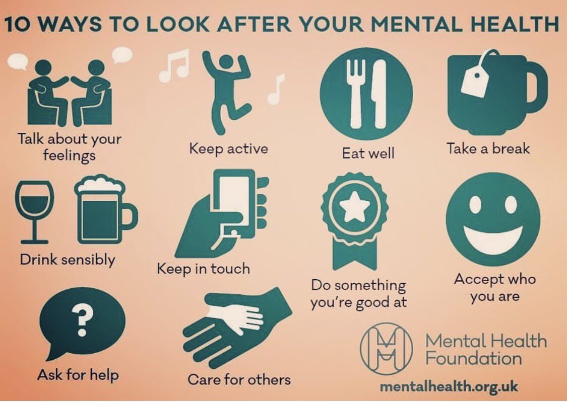 Look after each other but don’t forget to look after yourself!!!  #MentalHealthDay2018
