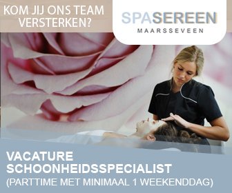 Wegens succes hebben wij een #vacature voor een #parttime #schoonheidsspecialist, die ook minimaal 1 dag per week in het weekend beschikbaar is. #SpaSereen spasereen.nl/info/vacatures…