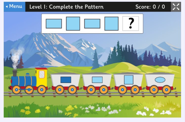 CoolAppsforSch1's tweet photo. Shape Patterns is a super free #tabletfriendly game from Topmarks Find it here: https://t.co/tX5Sgqrcol #infanted #edtech #shape https://t.co/wCW7ujKGWa