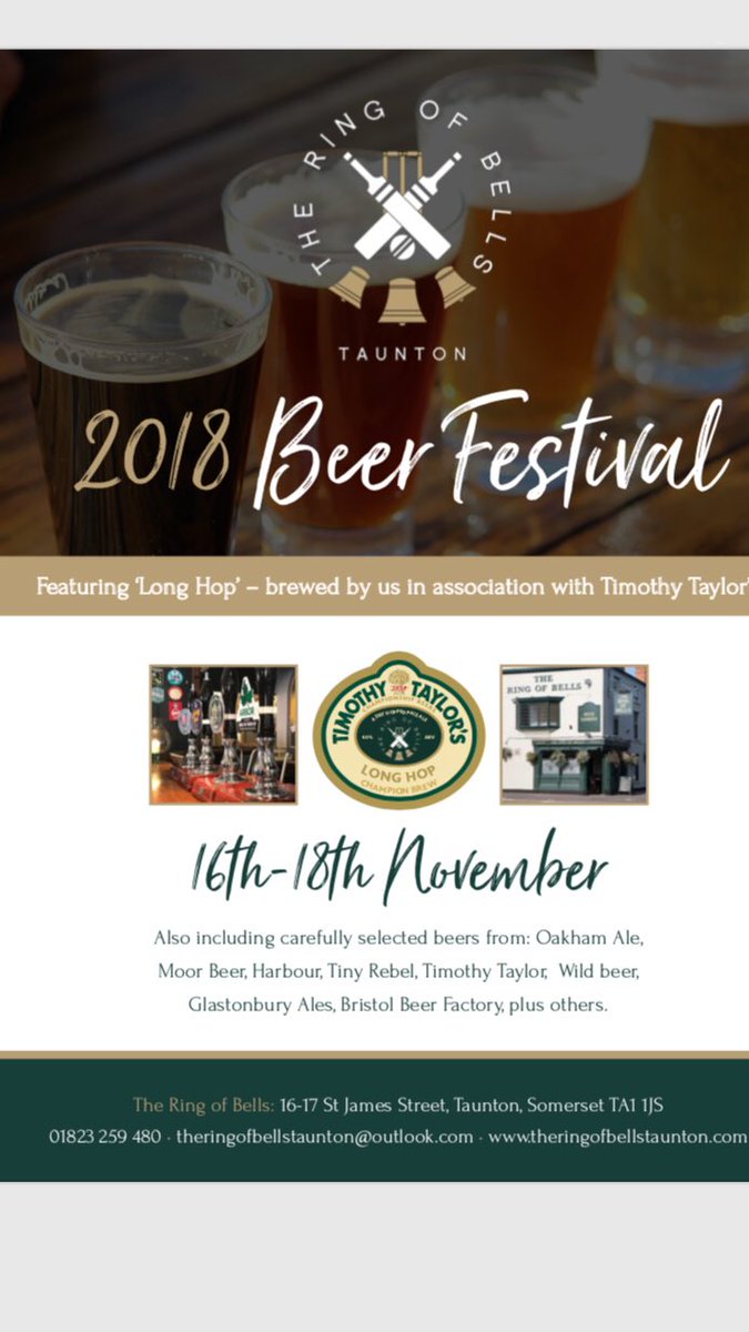 The Ring of Bells (@theringofbells) on Twitter photo So excited for this! Special beer brewed by <a href="/TimothyTaylors/">Timothy Taylor's Brewery</a> for us!
Plus so many more cracking beers <a href="/tinyrebelbrewco/">Tiny Rebel</a> <a href="/OakhamAles/">Oakham Ales</a> <a href="/twistedoakales/">Twisted Oak Brewery</a> <a href="/drinkmoorbeer/">Moor Beer Co.</a> So excited for this! Special beer brewed by <a href="/TimothyTaylors/">Timothy Taylor's Brewery</a> for us!
Plus so many more cracking beers <a href="/tinyrebelbrewco/">Tiny Rebel</a> <a href="/OakhamAles/">Oakham Ales</a> <a href="/twistedoakales/">Twisted Oak Brewery</a> <a href="/drinkmoorbeer/">Moor Beer Co.</a>