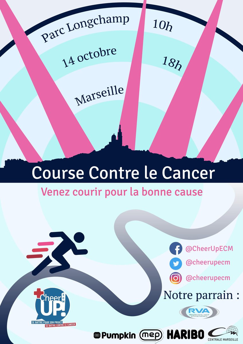 Sportifs aguerris ou promeneur du dimanche, venez nombreux à la #cccecm dimanche ! 🔥 Les bénéfices seront reversés à des assos de lutte contre le cancer ! 💖