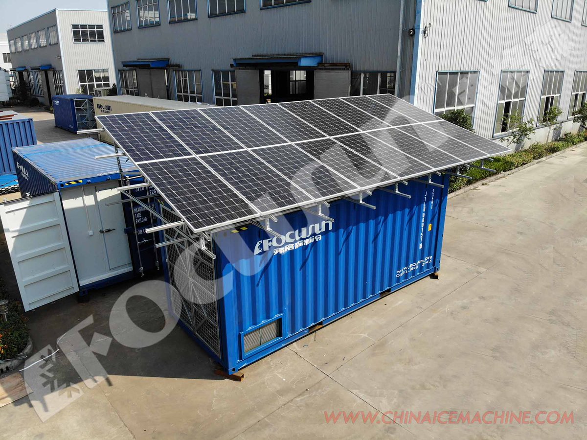 chinaicemachine's tweet photo. #Focusun_containerized_Solar_power_cold_room will be shipped to our customer in South Africa.
#Cold_room #solar_power_cold_room #ice_factory https://t.co/dMtylNWfrp