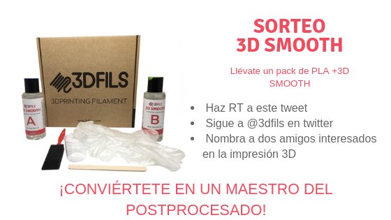3DFils's tweet photo. ¿Quieres ganar un pack de PLA+ 3DSMOOTH, nuestra nueva resina de postprocesado?
Es muy fácil:
➡ Haz RT a este tweet
➡Sigue a @3dfils
➡ Nombra a dos amigos interesados en la impresión 3D
https://t.co/r0lX4aT30U https://t.co/sOfAycA3uf