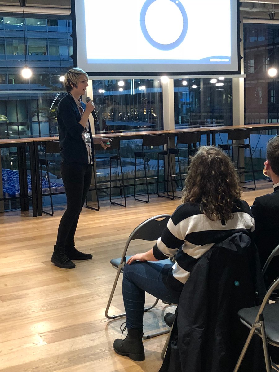 arctic_shores's tweet photo. Our lead designer Stacey Ray talking about the art in our game-based assessments at our Talent, Tech and Transformation event last night! Thank you to everyone who came along - we hope you enjoyed it! #GameOnHR https://t.co/2DAVoV0fQn