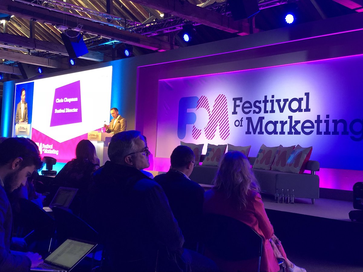 Very excited to be here with fellow marketers for two days of creativity, innovation, networking and much more! <a href="/FestofMarketing/">Festival of Marketing</a>