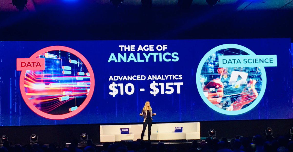 AlteryxBeth's tweet photo. Data + data science = the age of analytics. Digging into details with #alteryx CSO - go @langleypeide! #AlteryxEU18 https://t.co/h84ukHZpl2