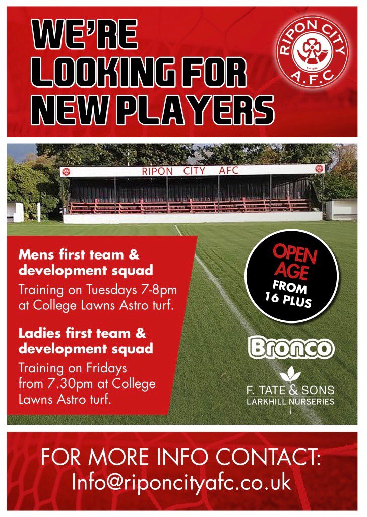 RiponCityAFC's tweet image. Please RT 👍⚽️