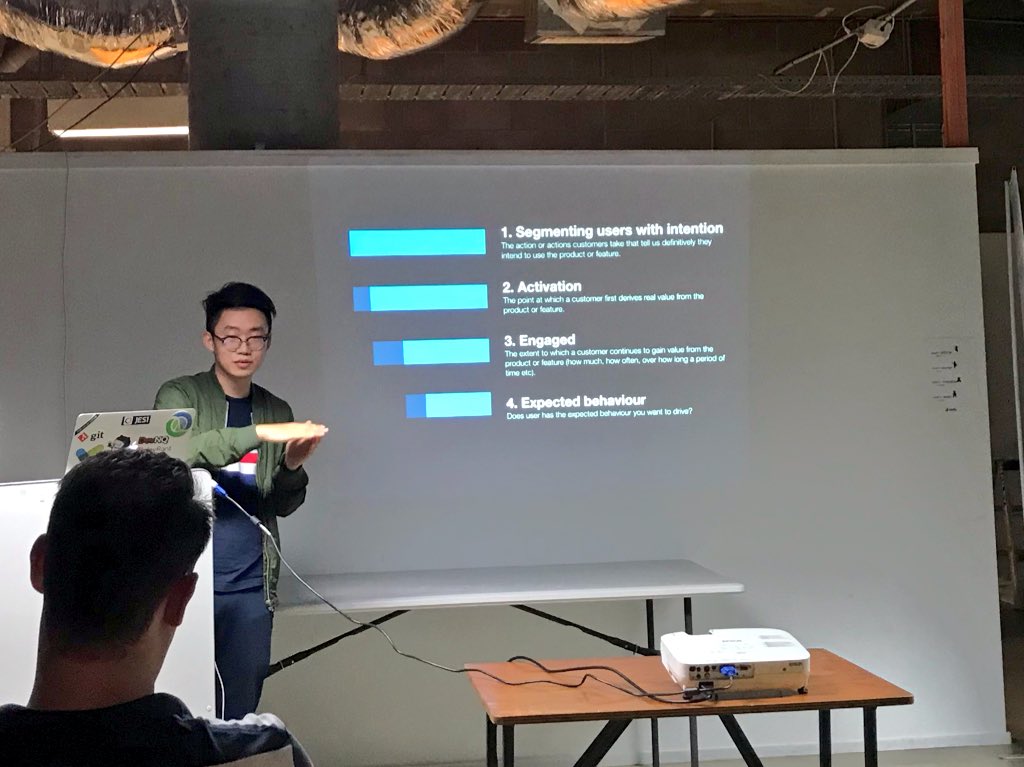 twistieman's tweet photo. Jason Zhou from @SafetyCultureHQ talks about product design failures and how you can use research and metrics to avoid them! #designnq https://t.co/sgzrHRePTg