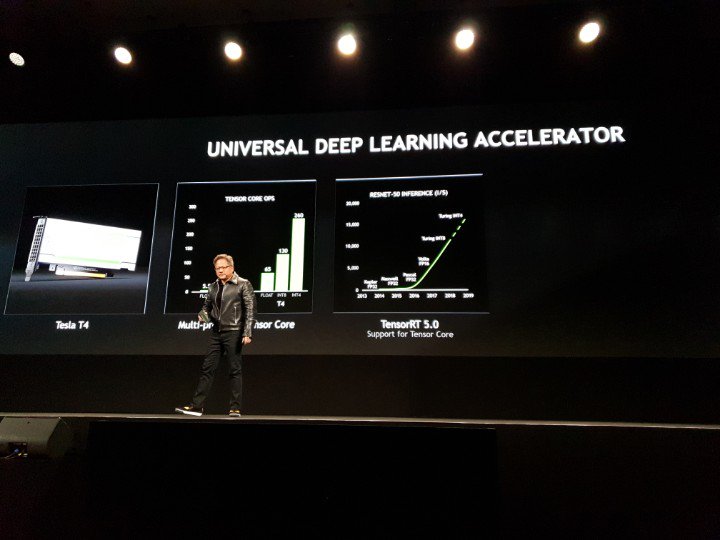 #gtc2018 there is a new law replacing Moore's Law. Jensen's Law: 1000x every 10 years in computer gains #keynotejensen