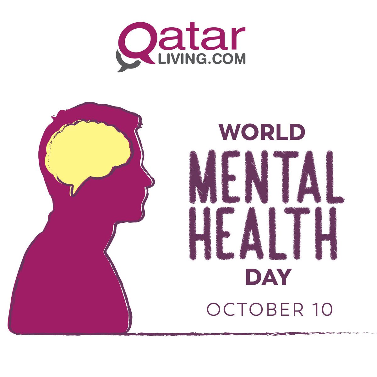 qatarliving's tweet photo. Today is #mentalhealthday. Take a moment to look after each other. If you or anyone you know is struggling with even the simplest challenges of daily life, reach out for help, or at least to start the conversation. Erase the stigma of mental health and raise awareness. #QLHealth https://t.co/SII3c8C7I5