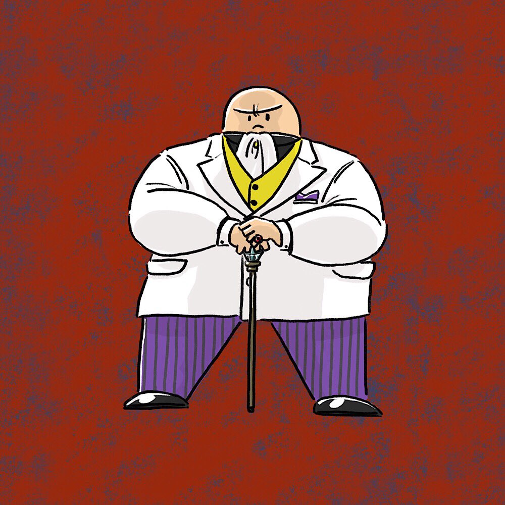 Twitter 上的 みぞぐちともや 今日はアメコミイラスト デアデビルの宿敵 キングピン 裏社会の王 Netflixのデアデビルシーズン1面白いよ そして11月に東京であるbrave And Bold出ます またコミッション受付しようと思ってますのでよろしくお願いします