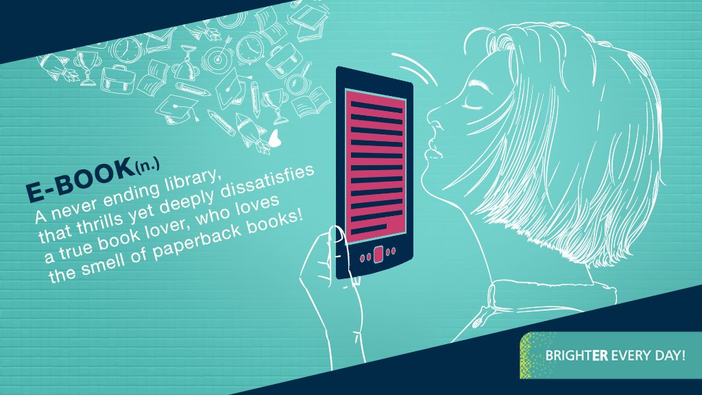 cromaretail's tweet image. Are hard-cover books just somebody that you used to know? #Techtionary