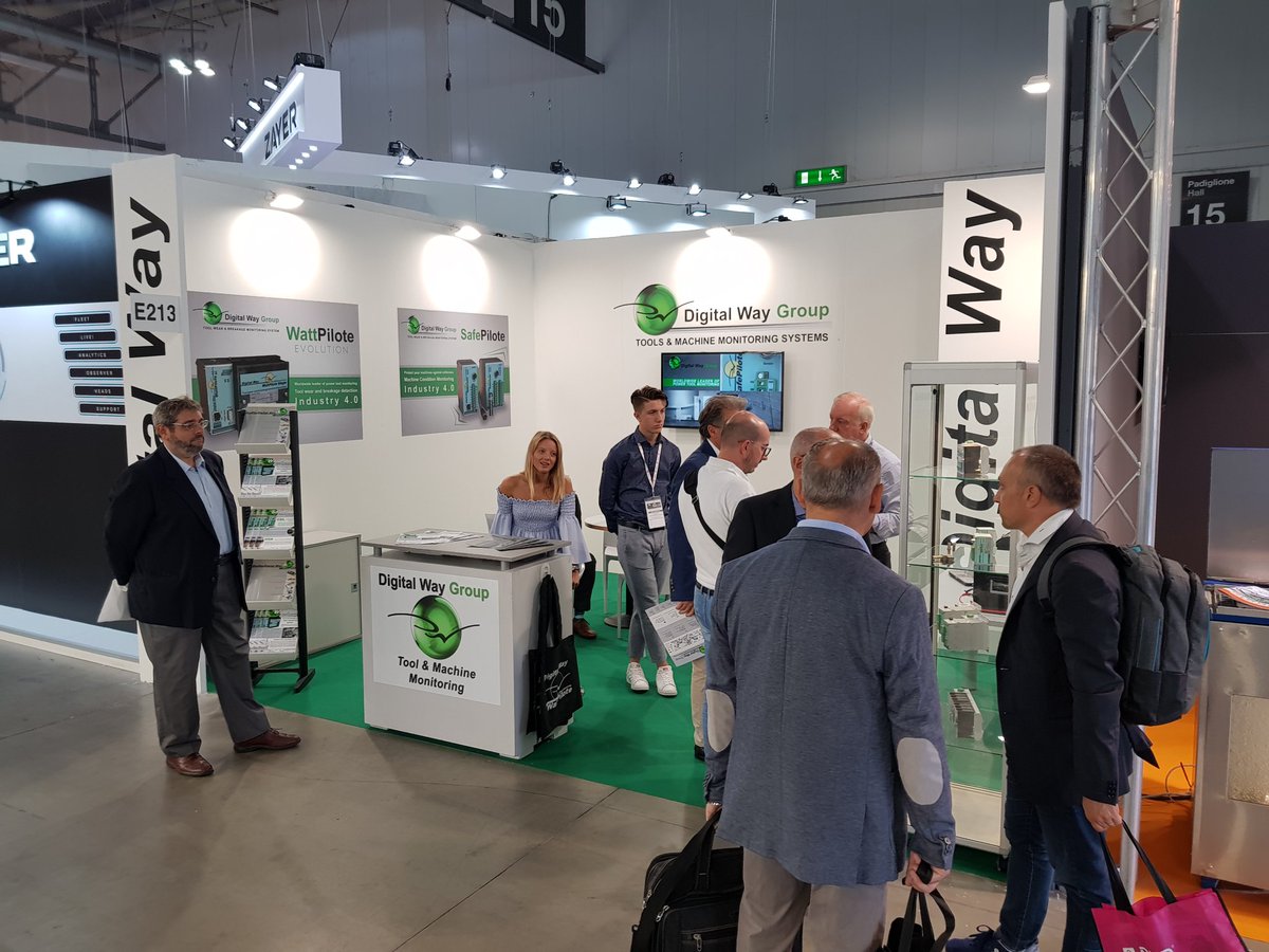 DigitalWayGroup's tweet photo. Day 2 at @31BIMU
Show is going on. Visit #digitalway in Hall 15, stand E213. #toolmonitoring #machinemonitoring #industry40 https://t.co/d7tFB2Wdrb