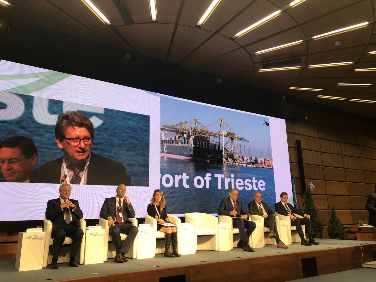 PortodiTrieste's tweet photo. The port of Trieste at the 3rd annual “BRIDGE for Cities” event at @UN_Vienna.
We are champions for intermodal transport. We are a smart port-city with a #sustainable soul.
#unidobri https://t.co/AXhAT4R5Nv