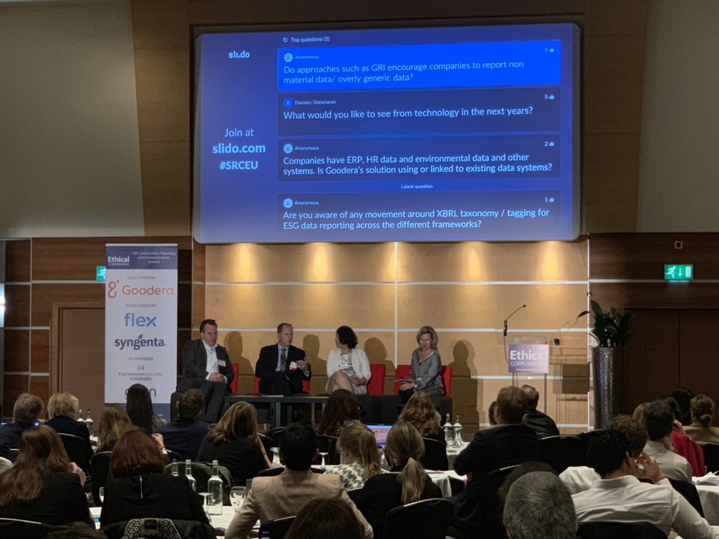 “GRI and other frameworks give credibility and helps us disclose better. Different stakeholders should be allowed to cherry pick what’s relevant to them in sustainability and improve on those aspects.”: @sententia_ag @Ethical_Corp @cdiamente @richabajpai87 @t_krumpelman