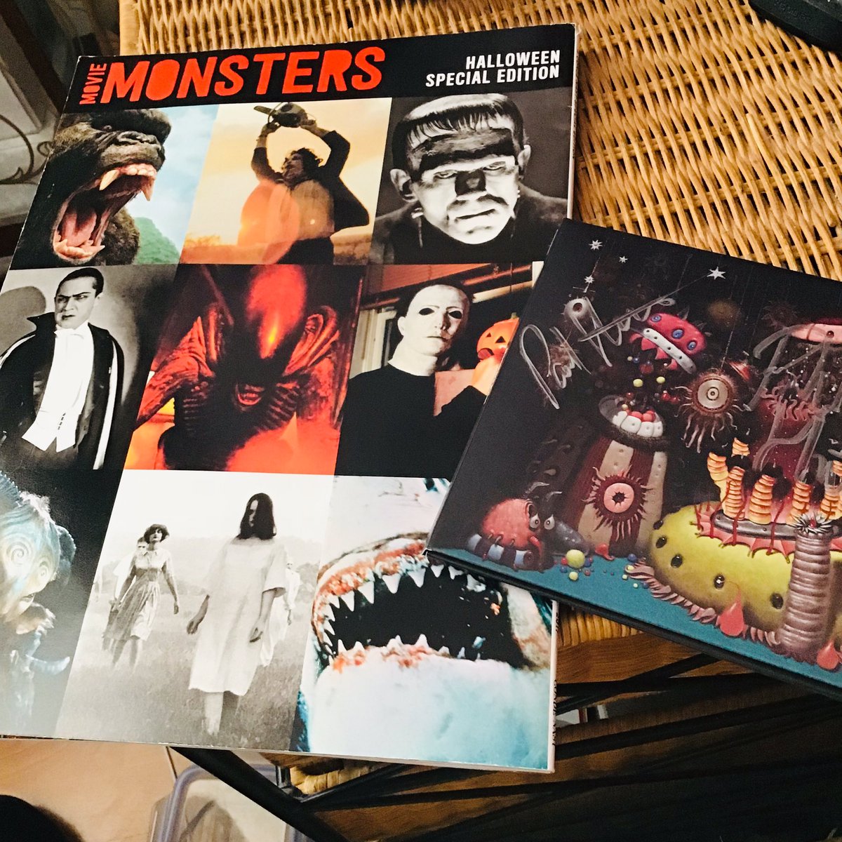 My late night reading &amp; listening 👍😀 <a href="/orbitalband/">Orbital</a> #monstersexist