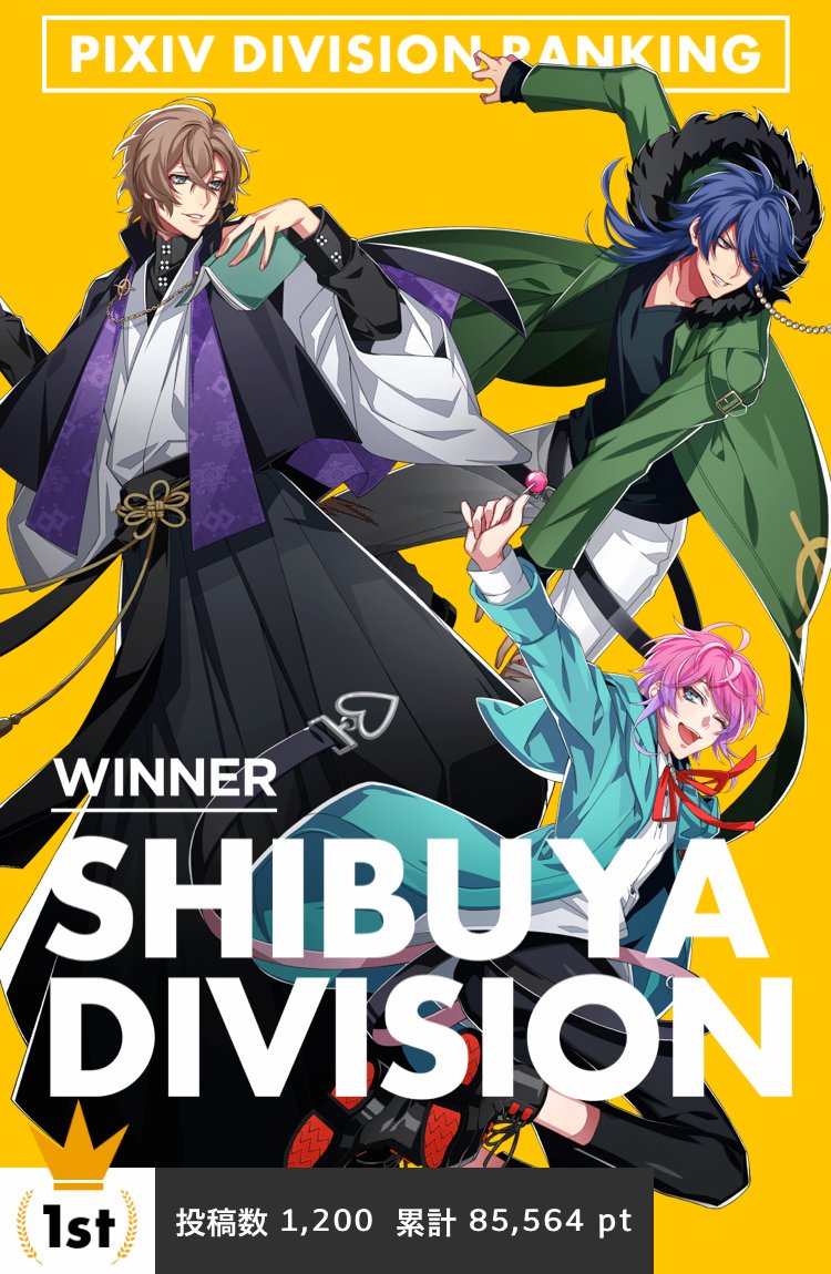 Hypmic En The Results For The Pixiv Hypmic Contest Have Been Announced Shibuya Is The Winner With The Most Total Points And Ikebukuro Is Number Two They Commented That The