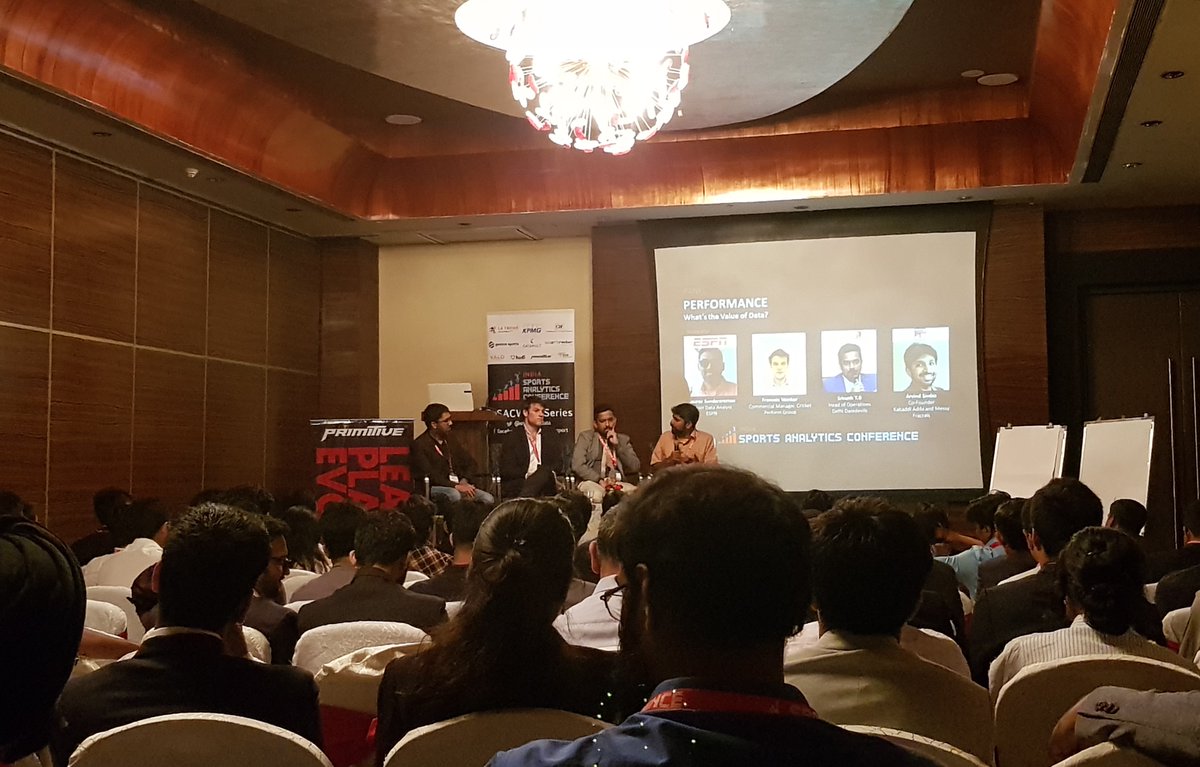 Gaurav Sundararaman (<a href="/ESPNIndia/">ESPN India</a>), Francois Vainker (<a href="/PerformGroup/">performancepartnersgroup</a>), Srinath T.B (<a href="/DelhiDaredevils/">Delhi Daredevils</a>) &amp; Arvind Sivdas (<a href="/KabaddiAdda/">кαвα∂∂ι α∂∂α</a>) discuss the true value of data in the Performance Panel #SACWorldSeries <a href="/ArvindSivdas/">Arvind Sivdas</a>