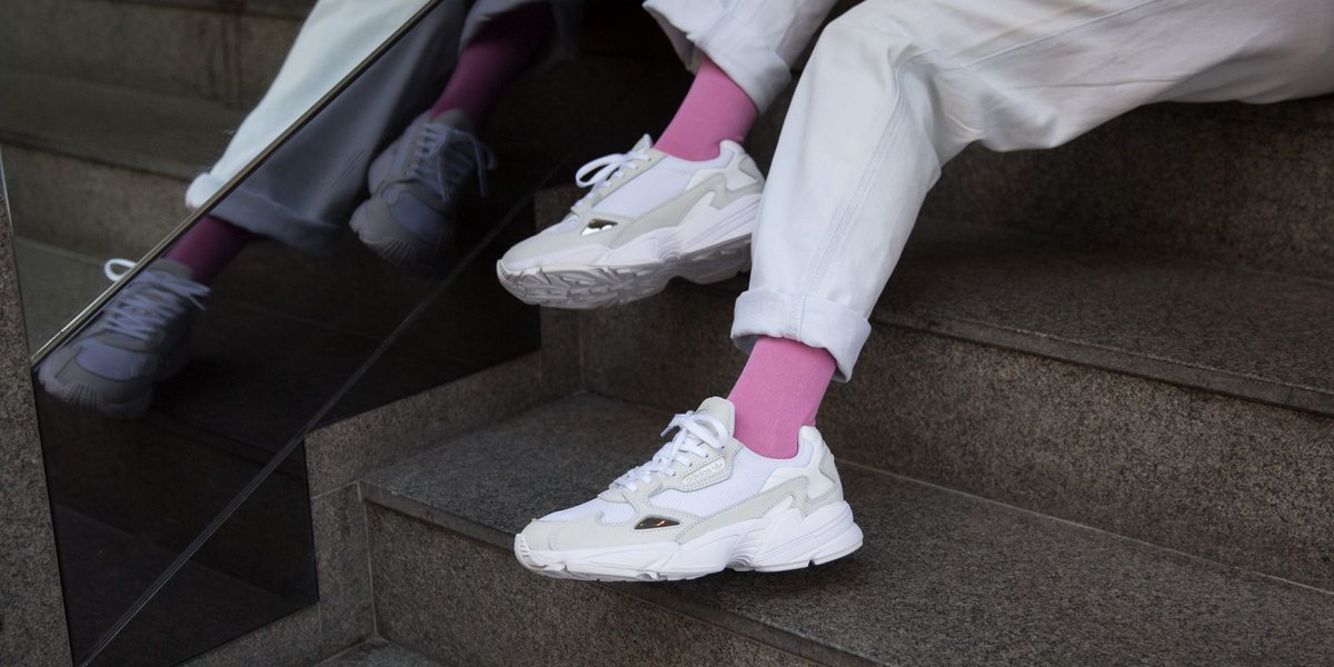 adidas falcon white crystal white