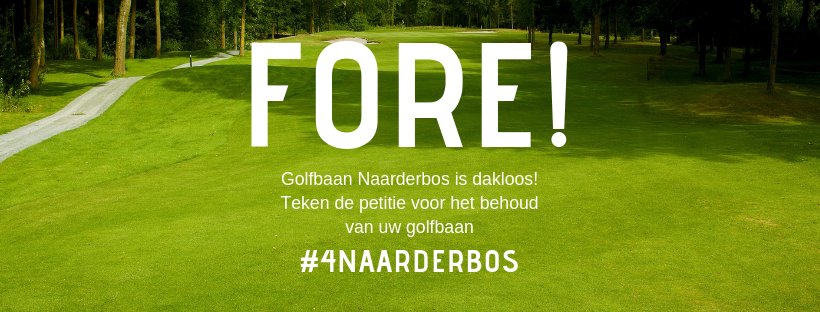 Naarderbos is dakloos! forenaarderbos.petities.nl Een golfbaan zonder horeca, faciliteiten en voorzieningen heeft geen toekomst, teken de petitie en help ons de golfbaan te behouden! #4naarderbos #golf #golfbaan #fore #gooisemeren #behoudnaarderbos