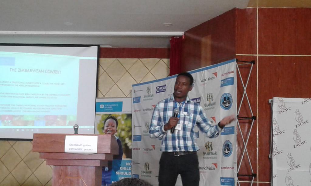 SOSZimbabwe's tweet photo. SOSZimbabwe pushing the cause of foster care at the Zim child rights conference. #nochildleftbehind @sos_children #zncrcc2018 https://t.co/2BdIGpZzFr