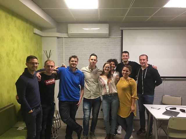 OptiMonk1's tweet photo. Toastmasters club in the office - learning about how to become a confident public speaker and strong leaderย ๐ย #optimonk #optimood #toastmasters #startup #business #publicspeaking #team #friends #colleagues https://t.co/s9mBcB9nKe https://t.co/3AwCWXJ0ez