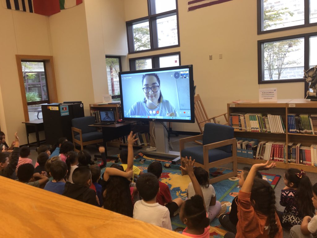 Some first grade classes were lucky enough to Skype with a scientist all the way in Great Britain! They learned about her research about how babies communicate. She was impressed by their great questions! <a href="/CaldwellHeights/">Caldwell Heights</a> <a href="/ibpyp/">IB PYP</a>