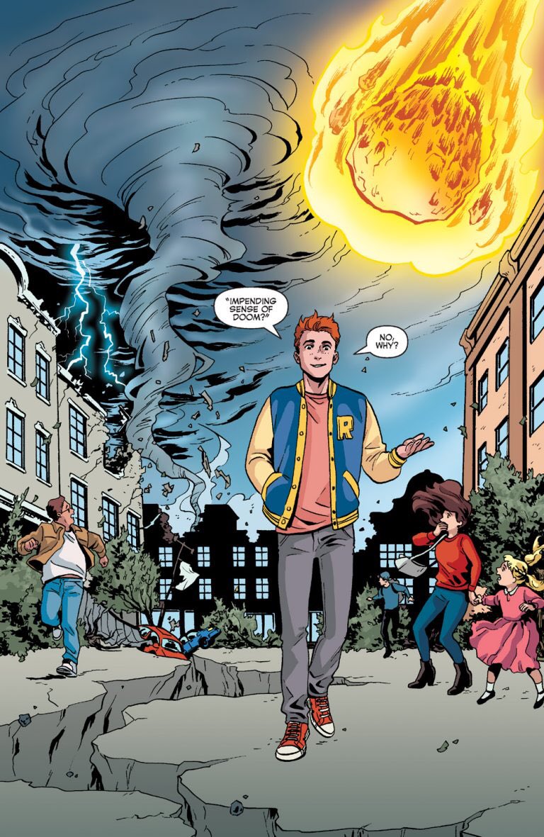 ARCHIE VOL 6 @archiecomics , which collects #28-32, is out at your local comic shop TODAY! Hope you enjoy!☺️?
By Mark Waid , @IanFlynnBKC , @wastedwings , Jack Morelli and me! More info: https://t.co/DvGAP6fYMK 