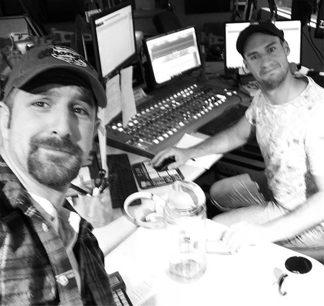BucksteinMusic's tweet photo. When mom’s away the boys will play. We miss you @tracydixonradio!! 😘 #writeasongwednesday #985kygo #buckstein https://t.co/g7do5FPUzm https://t.co/F5aL8FZFtK