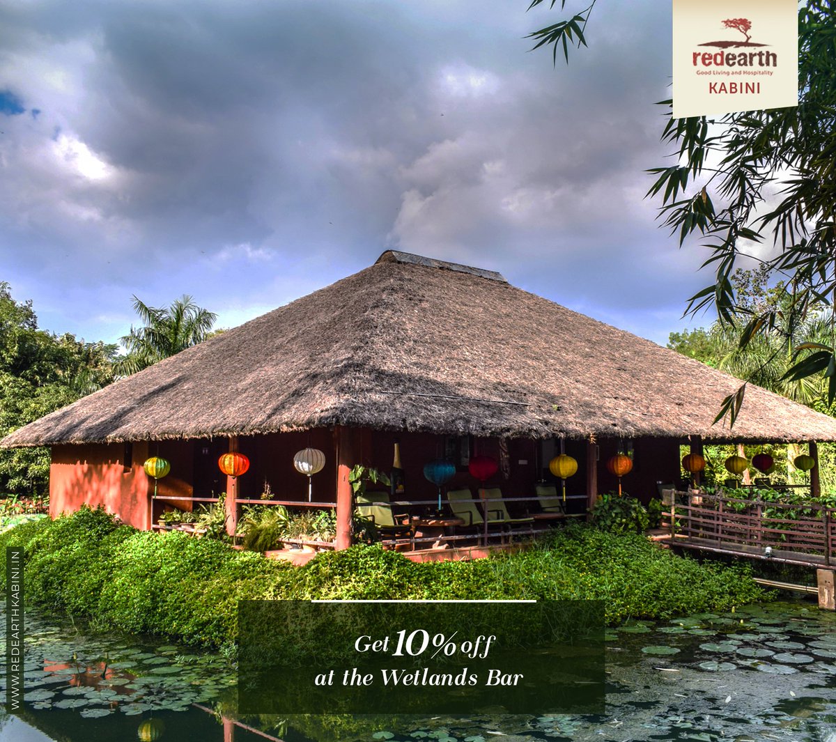 redearthkabini's tweet photo. Celebrate in the midst of the green wilderness of the Nagarhole National Park with our exciting offer - Get 10% off at our Wetlands Bar.

#Kabini #NagarholeNationalPark https://t.co/470NRAl3f8