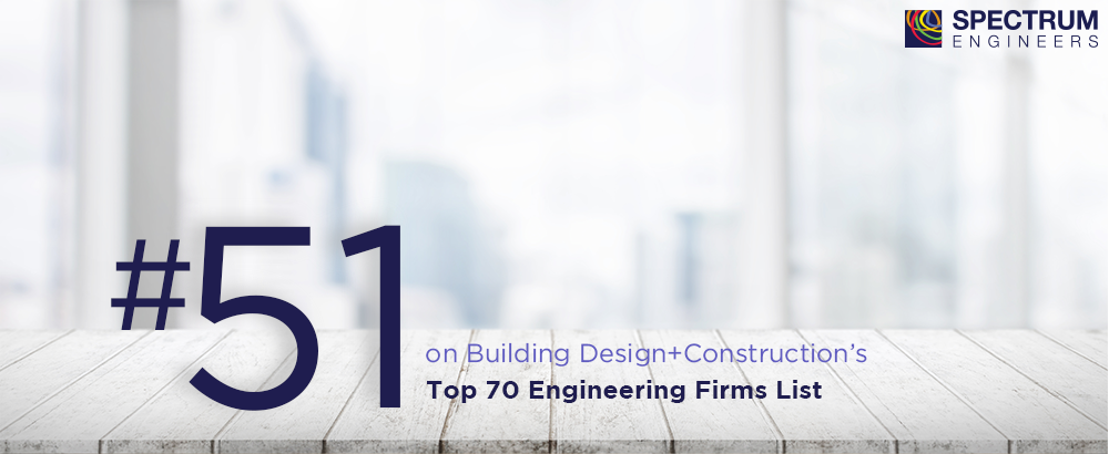 SpectrumInc's tweet photo. #spectrumspotlight Spectrum’s excited to announce that we ranked 51 on @BDCNetwork Top 70 Engineering Firms list, which is part of the 2018 Giants 300 Report. Congrats to all the firms that made the list! #engineeringexcellence #giants300 https://t.co/5zIjeWNqiW
