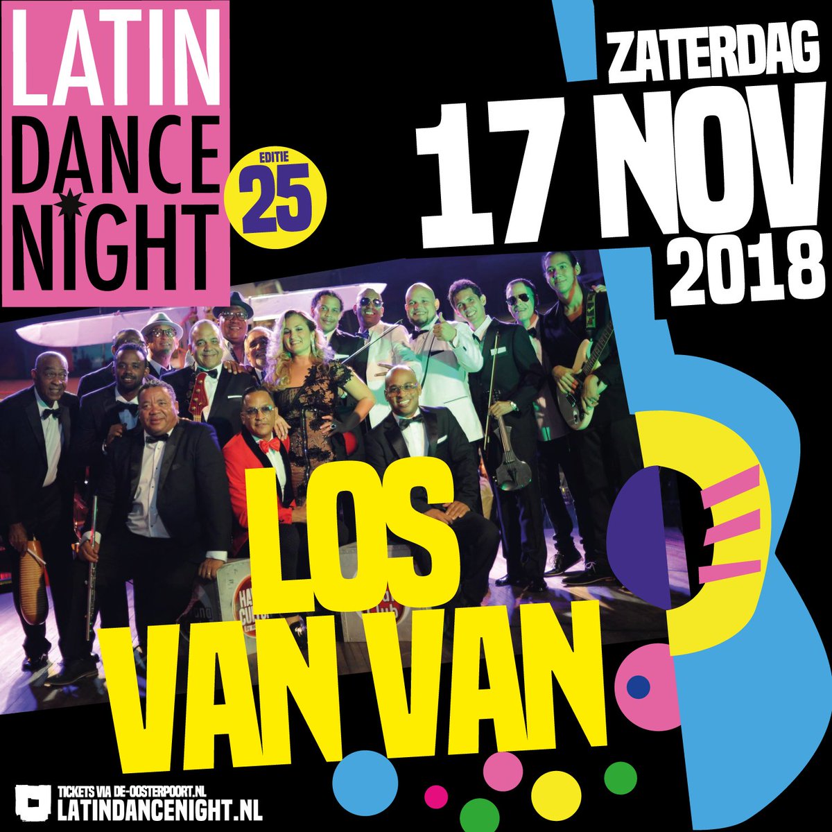 #Salsa legends <a href="/losvanvan/">Los Van Van</a> live <a href="/oosterpoort/">Oosterpoort Communicatie</a>, 17 november tijdens #LDN18 Info &amp; tickets: bit.ly/2NZypgN